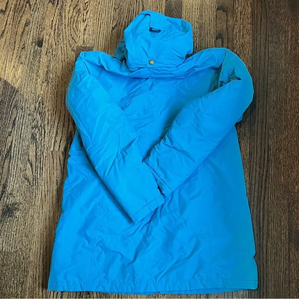 Lands’ End Blue Jacket Warm Winter Preppy Classic Outdoors Women’s Size Medium